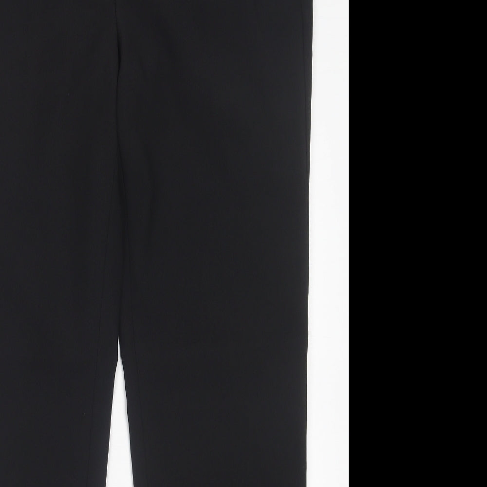 Dunnes Stores Mens Black Polyester Trousers Size 36 in L31 in Regular Button