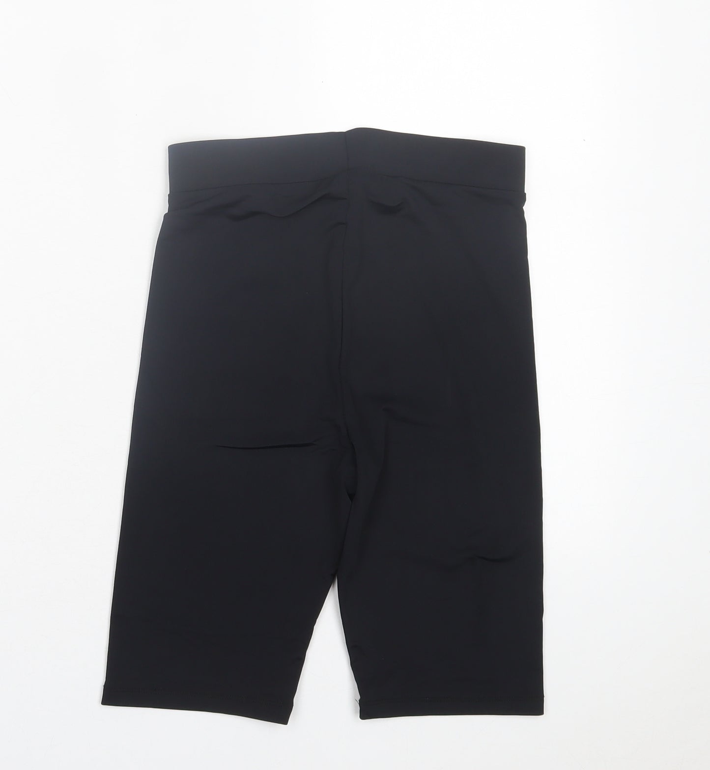Zara Womens Black Polyamide Biker Shorts Size M L9 in Regular Pull On