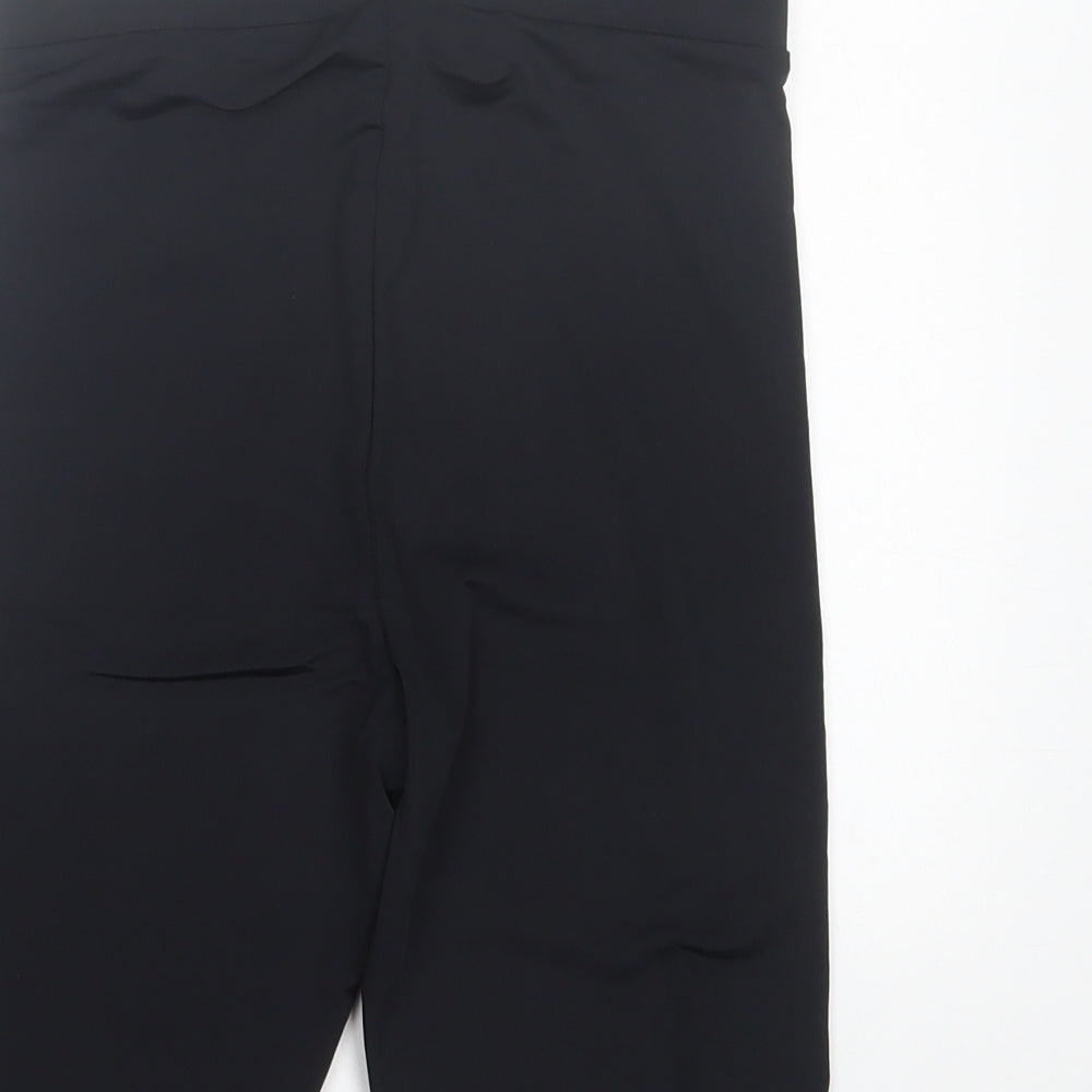 Zara Womens Black Polyamide Biker Shorts Size M L9 in Regular Pull On
