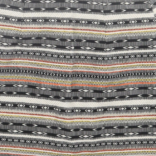George Womens Multicoloured Geometric Polyester A-Line Skirt Size 8 Zip