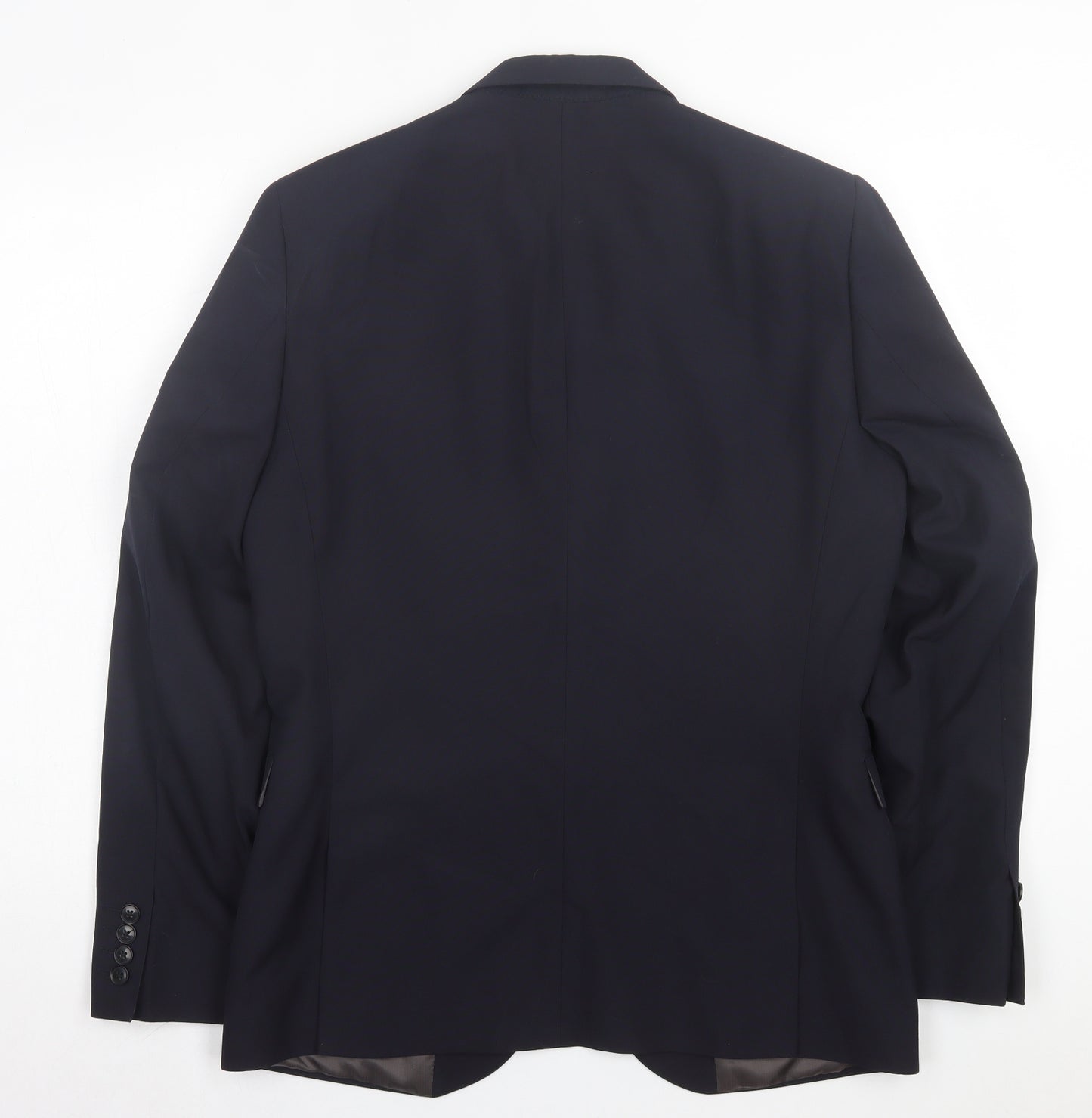 NEXT Mens Blue Polyester Jacket Suit Jacket Size 40