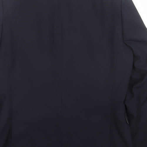 NEXT Mens Blue Polyester Jacket Suit Jacket Size 40