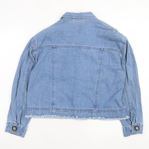 River Island Womens Blue Jacket Size S Button