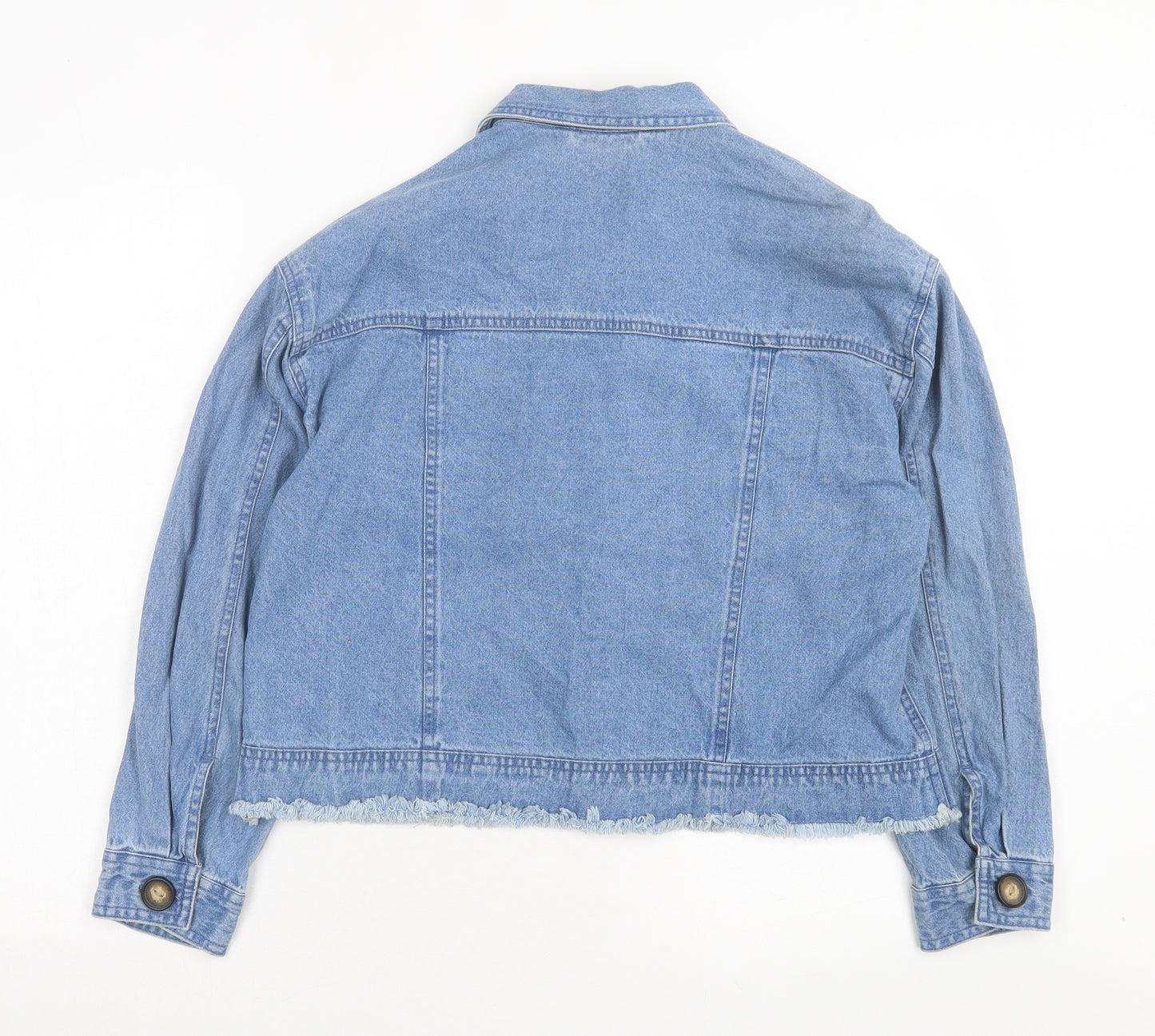 River Island Womens Blue Jacket Size S Button
