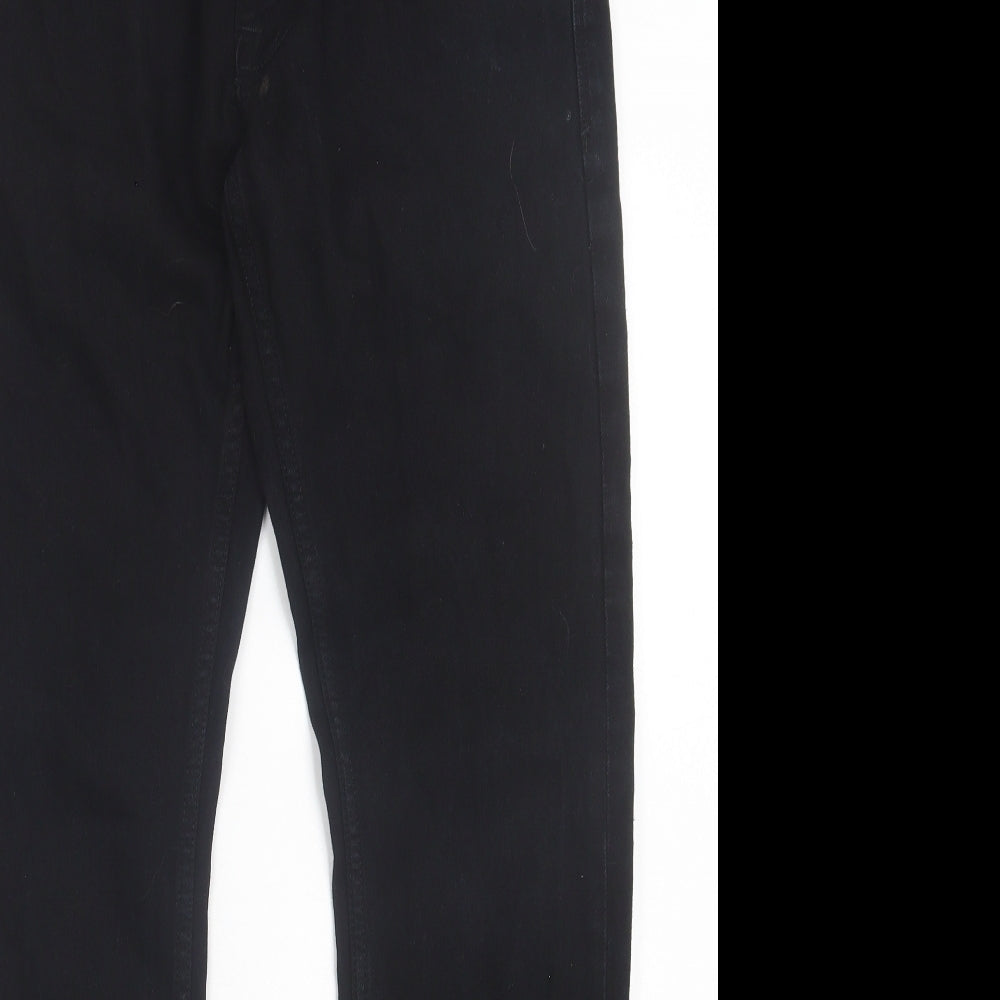 Industrialize Mens Black Cotton Bootcut Jeans Size 34 in L31 in Regular Button