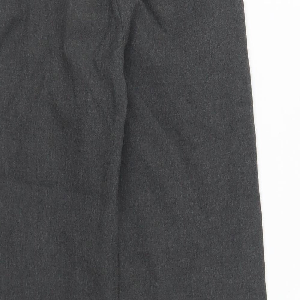 Marks and Spencer Boys Grey Cotton Chino Trousers Size 5-6 Years Regular Button