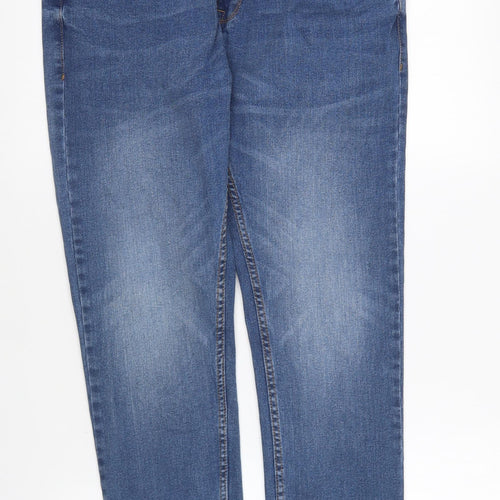 365 Womens Blue Cotton Skinny Jeans Size 34 in L26 in Regular Button