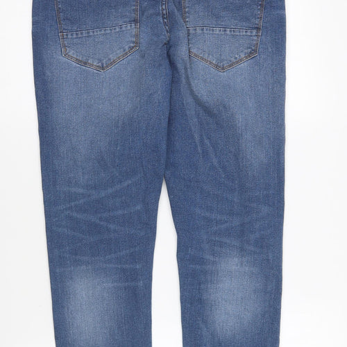 365 Womens Blue Cotton Skinny Jeans Size 34 in L26 in Regular Button