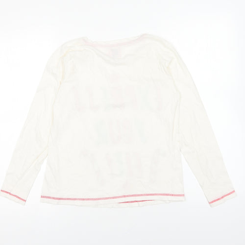 Adore Womens Ivory Cotton Basic T-Shirt Size S Round Neck - Express Your Elf