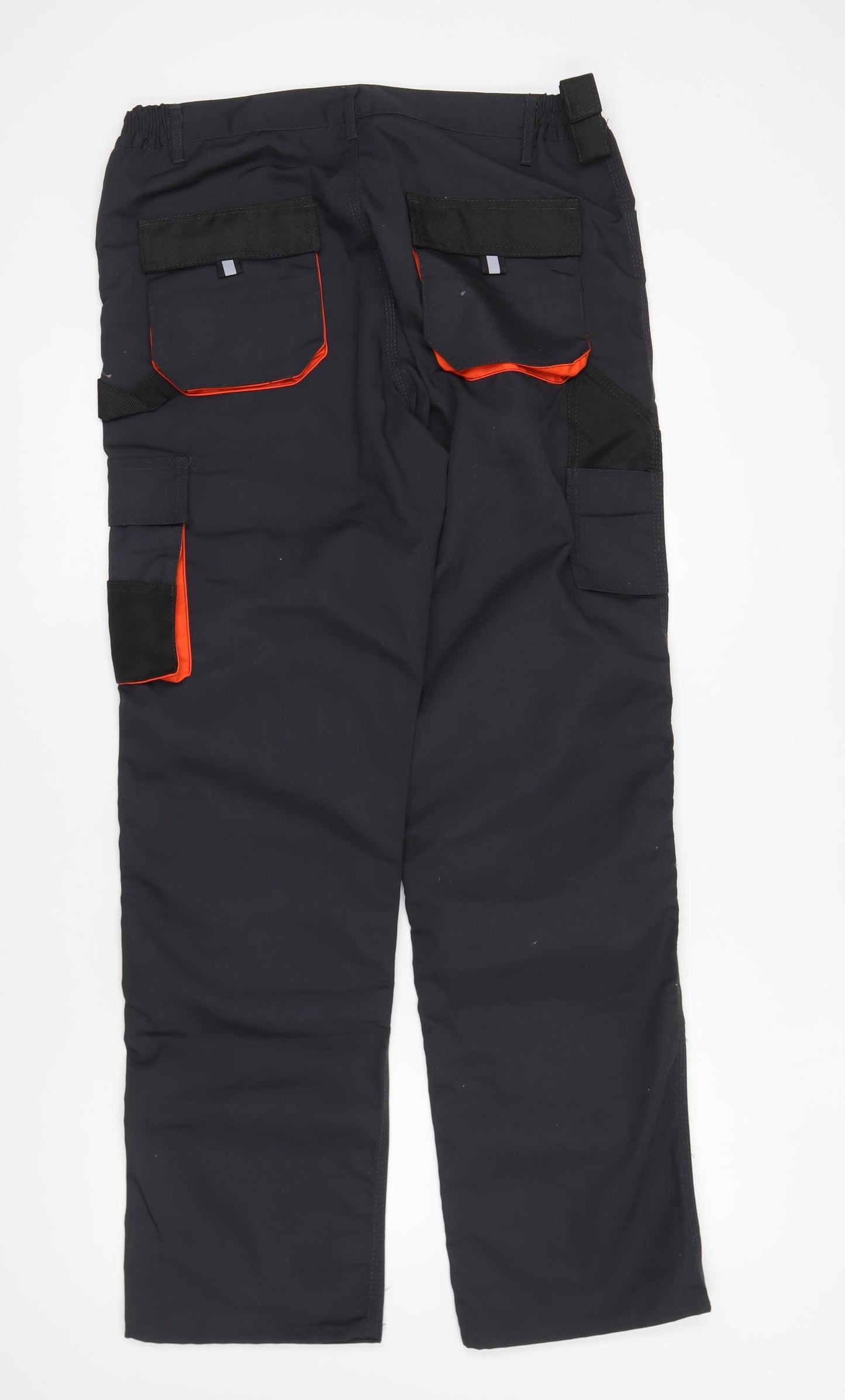 Reis Mens Blue Polyester Carpenter Trousers Size 35 in L30 in Regular Button