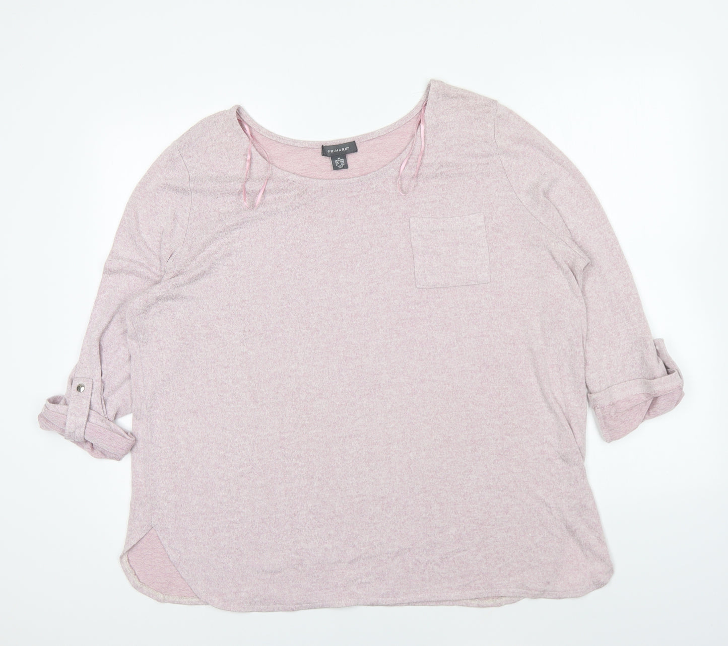 Primark Womens Pink Viscose Pullover Sweatshirt Size XL Pullover