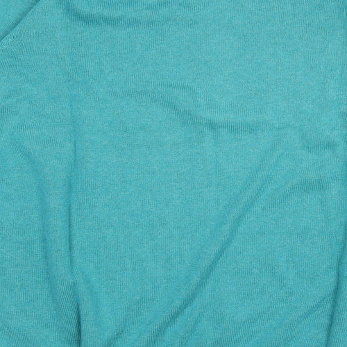 Blue Harbour Mens Blue Crew Neck Cotton Pullover Jumper Size L