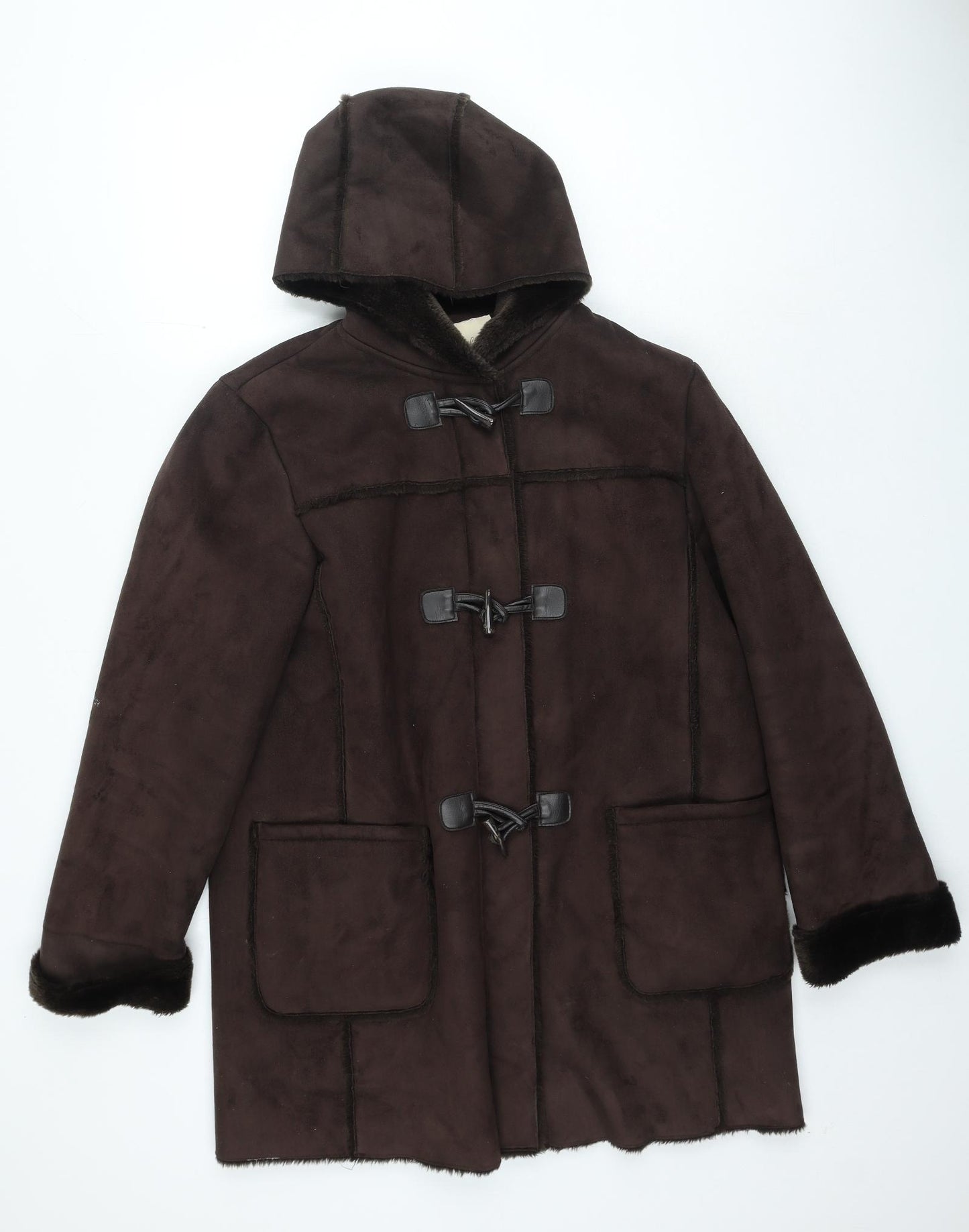 EWM Womens Brown Jacket Size 12 Zip