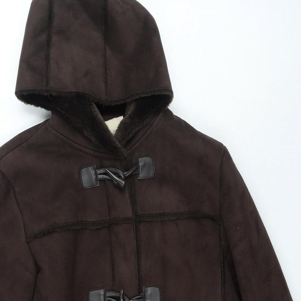 EWM Womens Brown Jacket Size 12 Zip