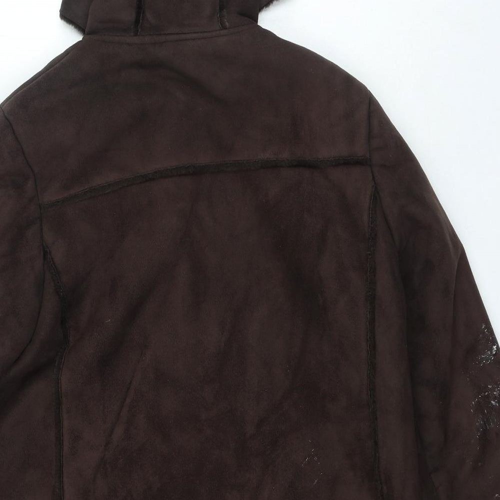EWM Womens Brown Jacket Size 12 Zip