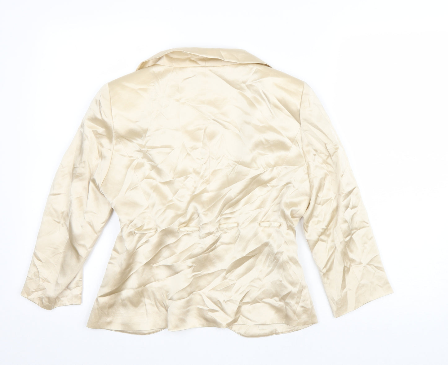 Fenn Wright Manson Womens Ivory Jacket Blazer Size 10 Hook & Eye