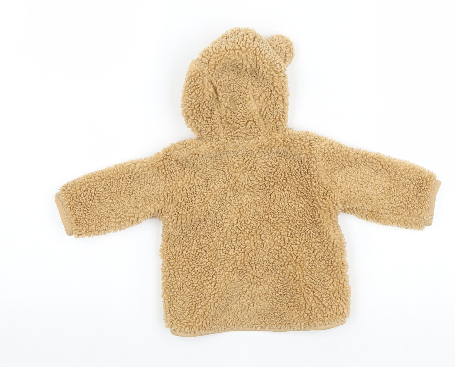 Marks and Spencer Baby Brown Jacket Size 3-6 Months Zip - Bear