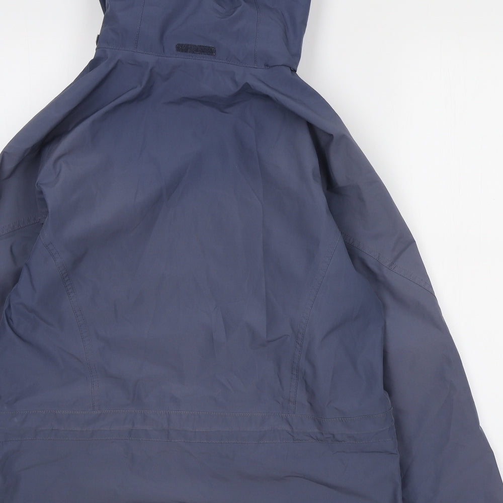 Berghaus Womens Blue Rain Coat Coat Size 12 Zip