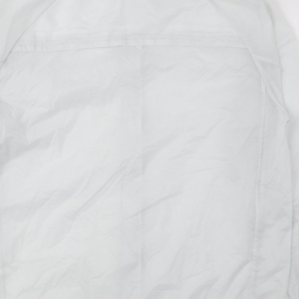New Balance Mens White Windbreaker Jacket Size L Zip