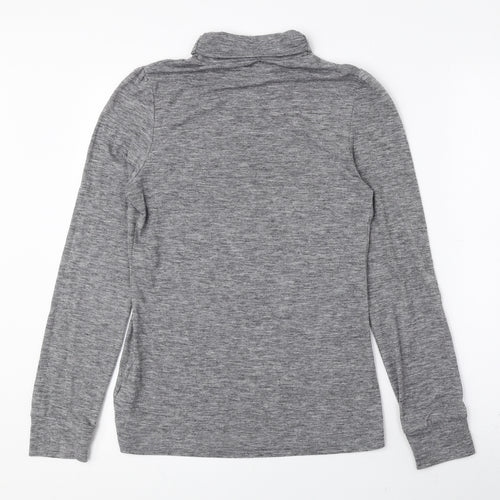 NEXT Womens Grey Roll Neck Polyester Pullover Jumper Size 6