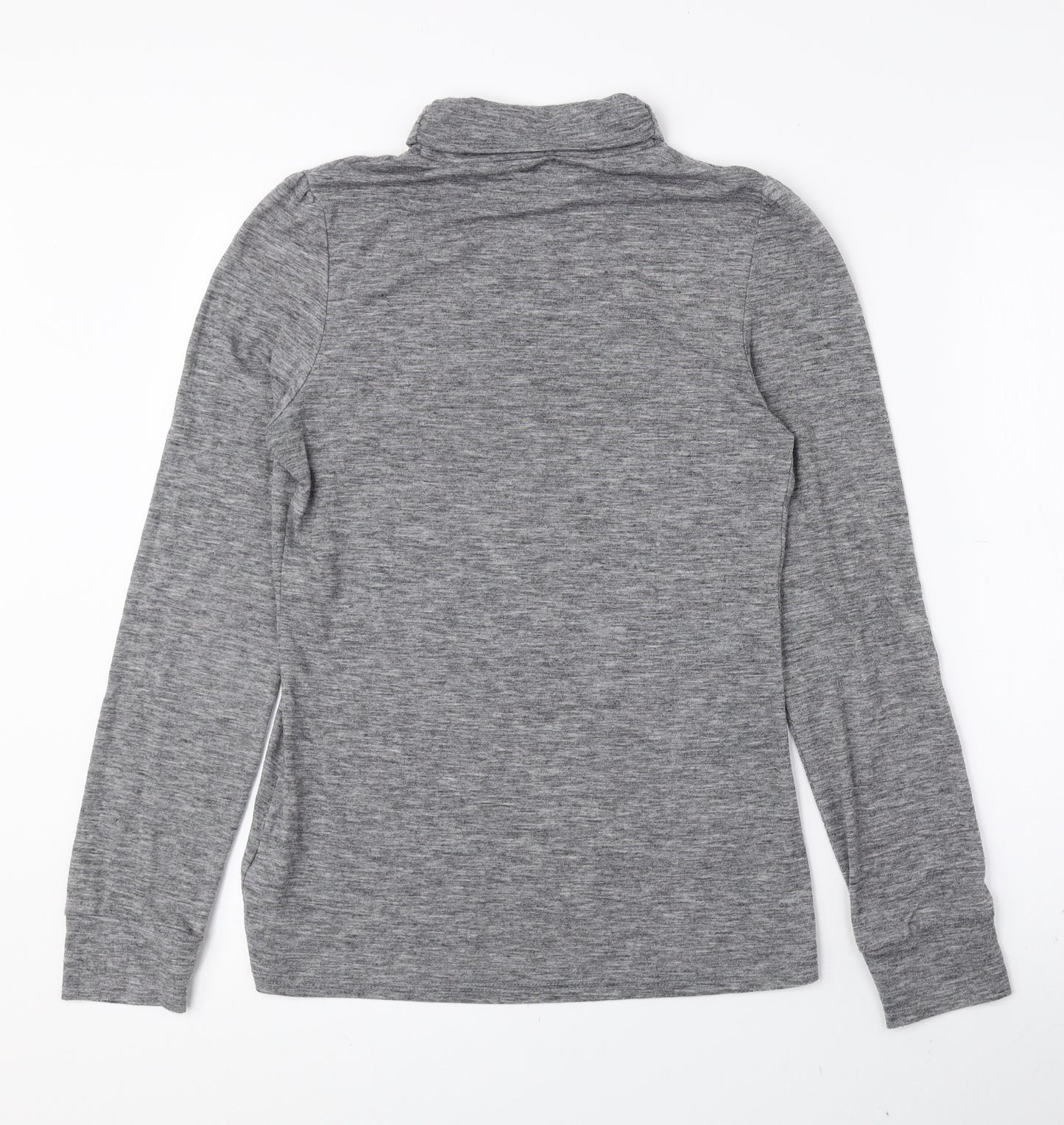 NEXT Womens Grey Roll Neck Polyester Pullover Jumper Size 6