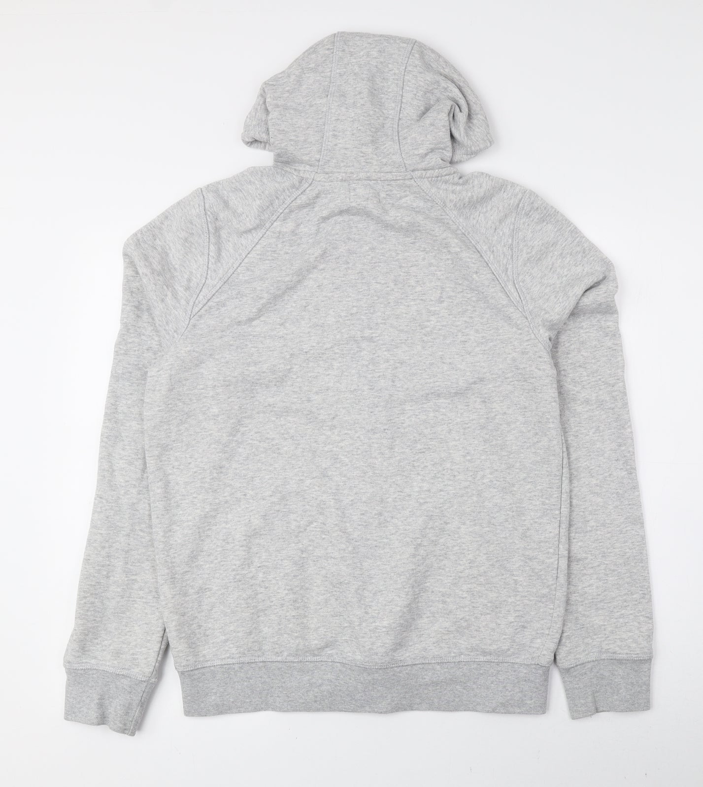 JEFF&CO Mens Grey Cotton Full Zip Hoodie Size S