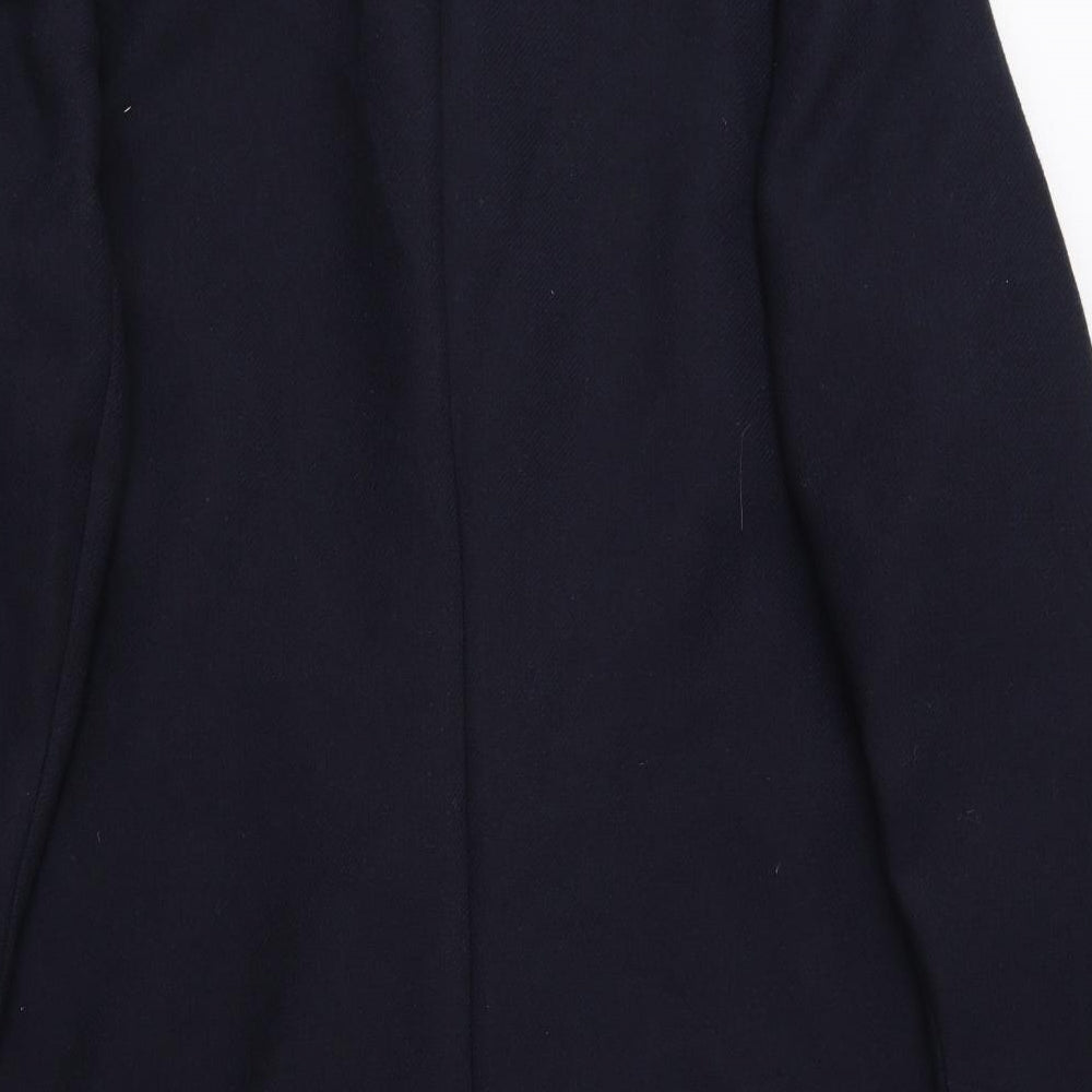 Debenhams Womens Blue Pea Coat Coat Size 20 Button