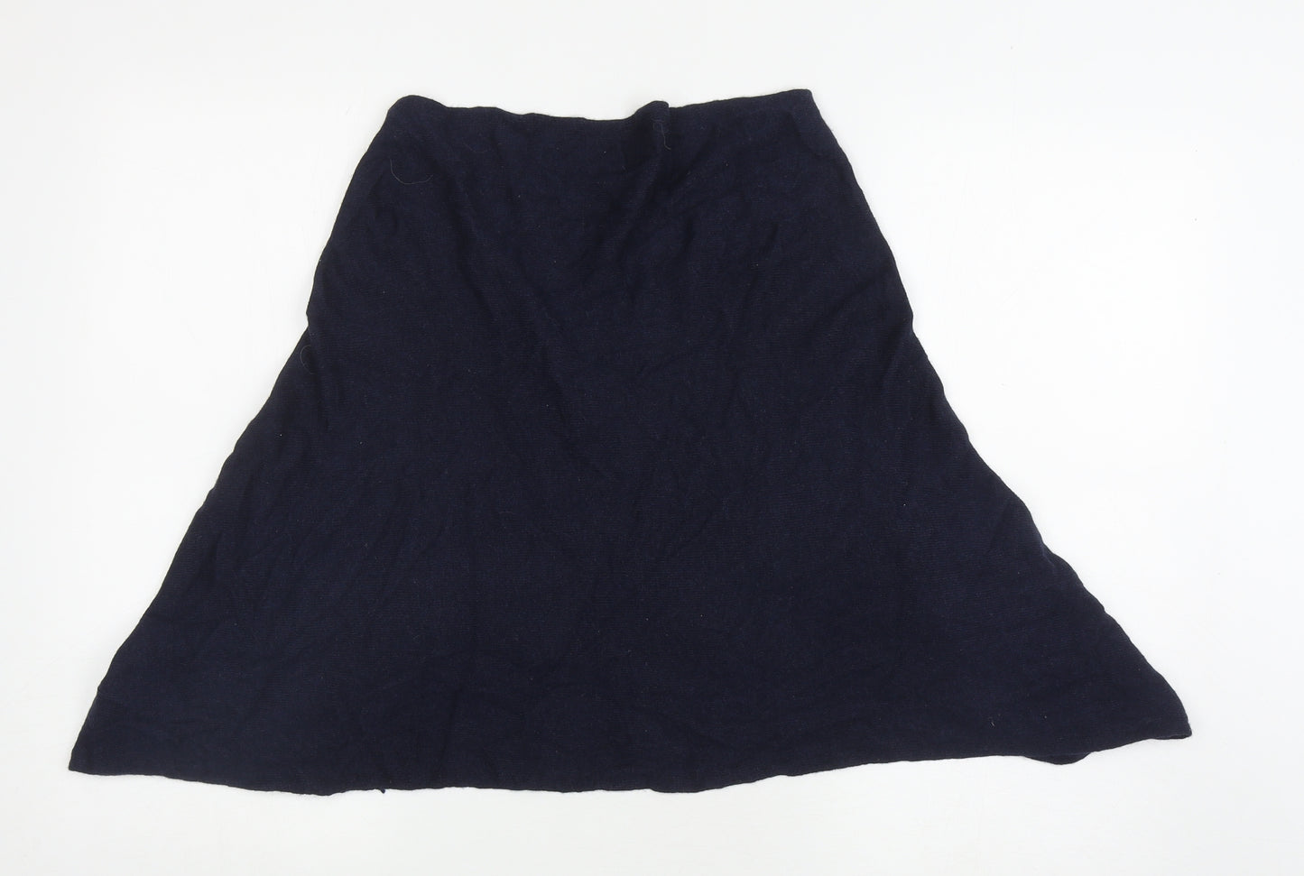 Vera Tucci Womens Blue V-Neck Wool Shrug Jumper One Size
