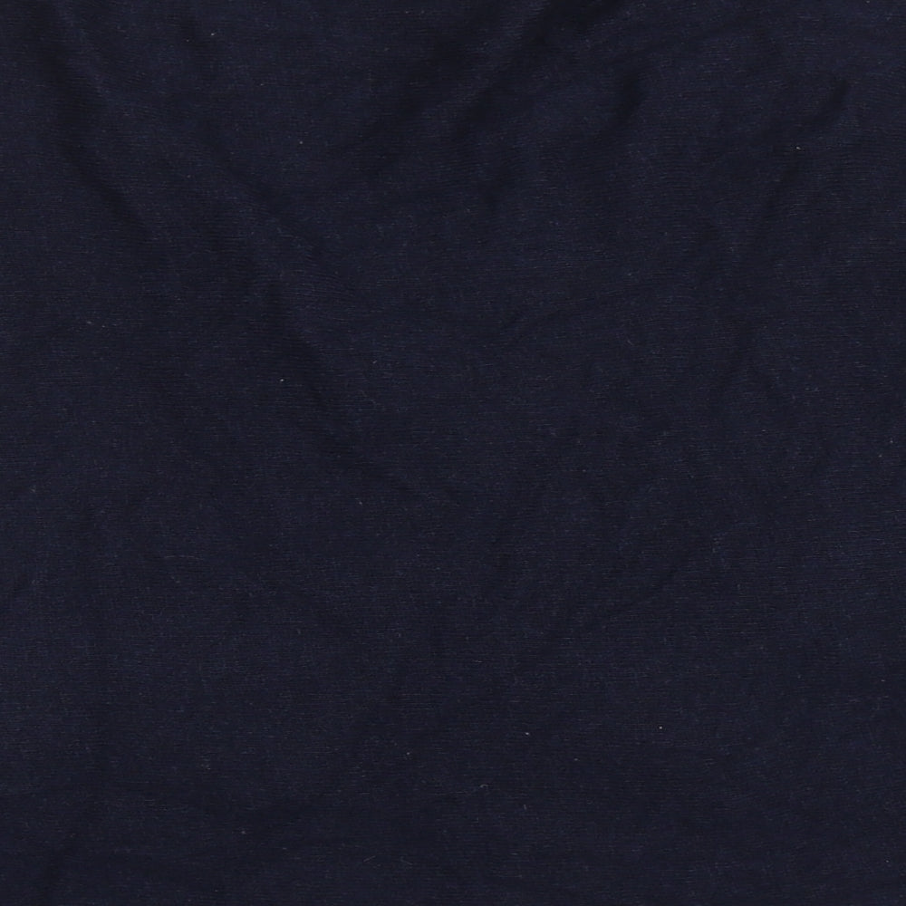 Vera Tucci Womens Blue V-Neck Wool Shrug Jumper One Size