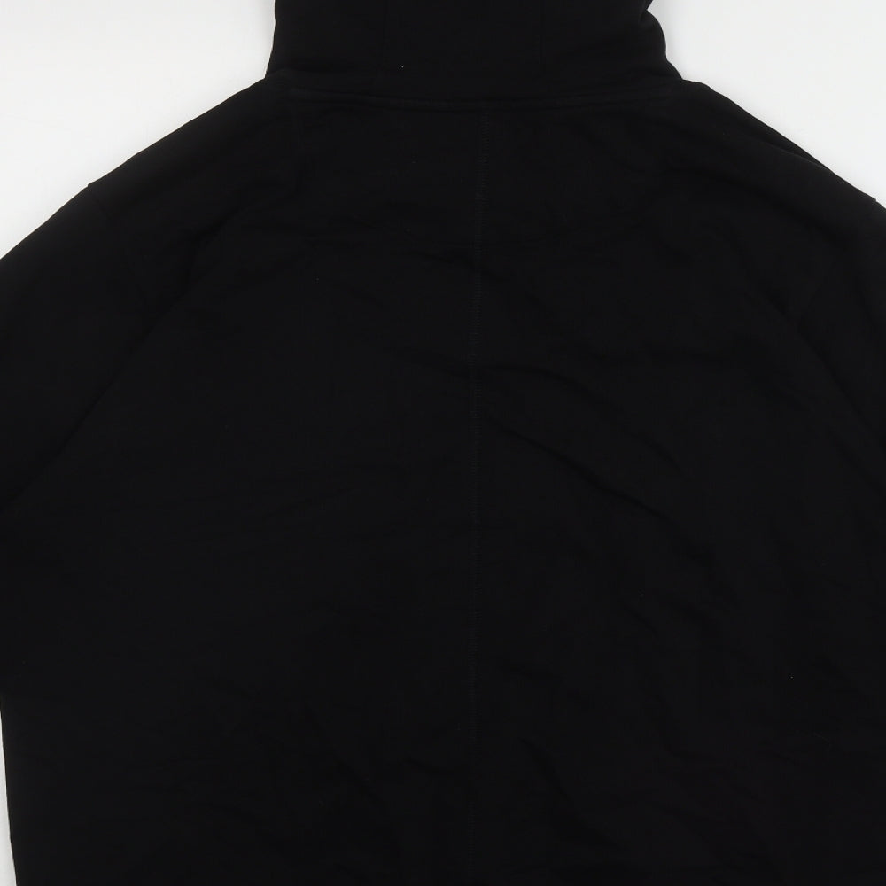 Flannels Mens Black Cotton Pullover Hoodie Size 2XL