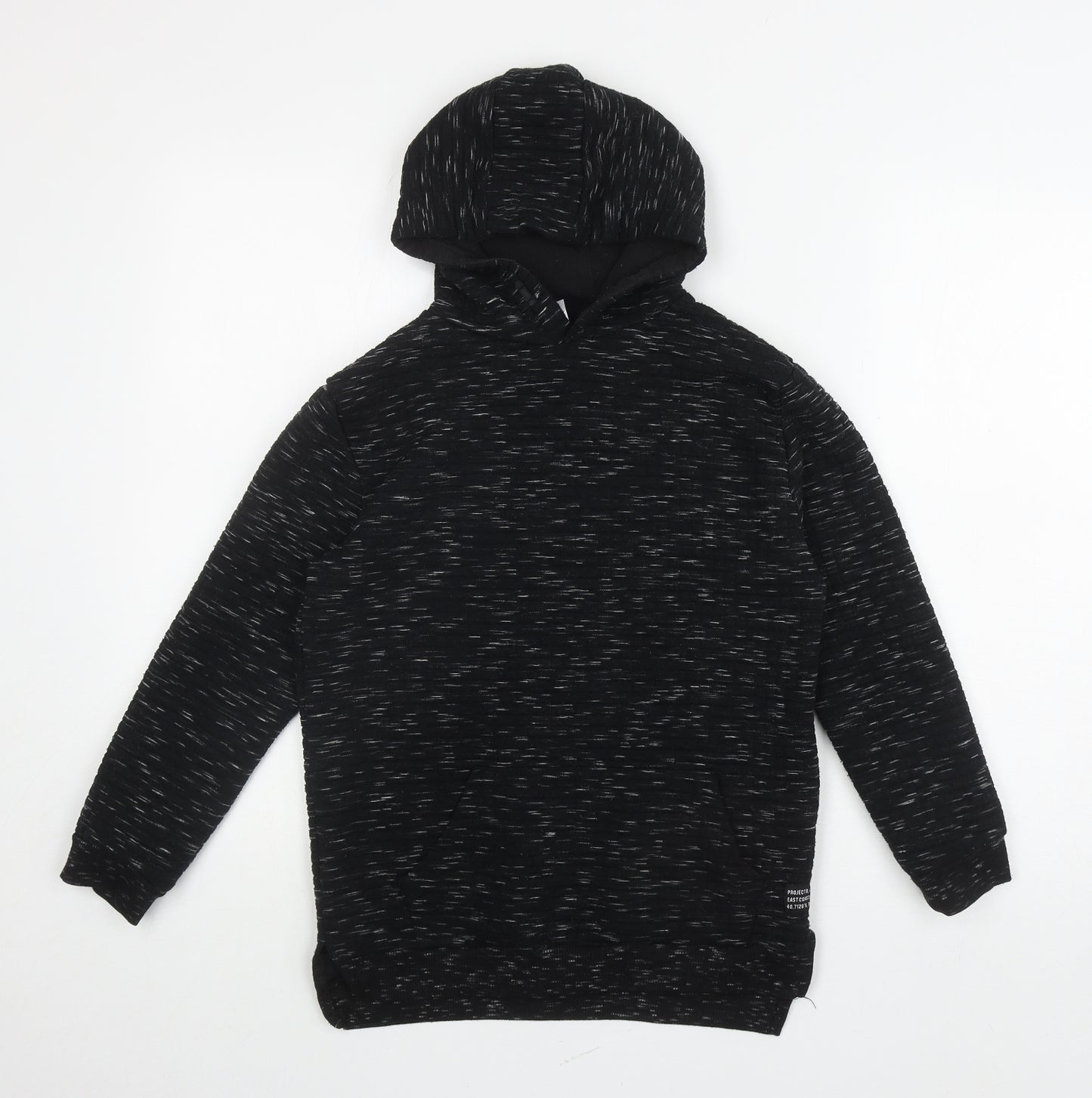 Primark Boys Black Polyester Pullover Hoodie Size 10-11 Years Pullover