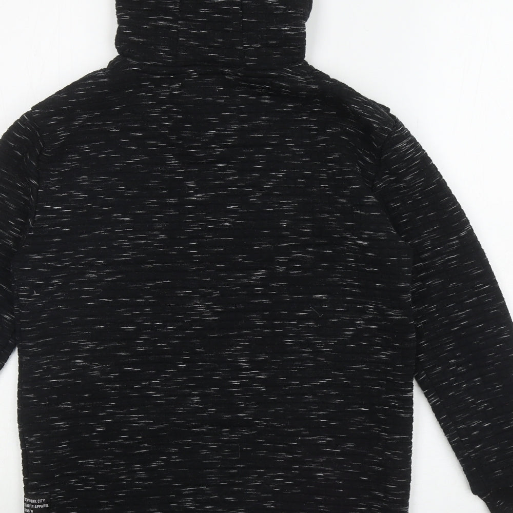 Primark Boys Black Polyester Pullover Hoodie Size 10-11 Years Pullover