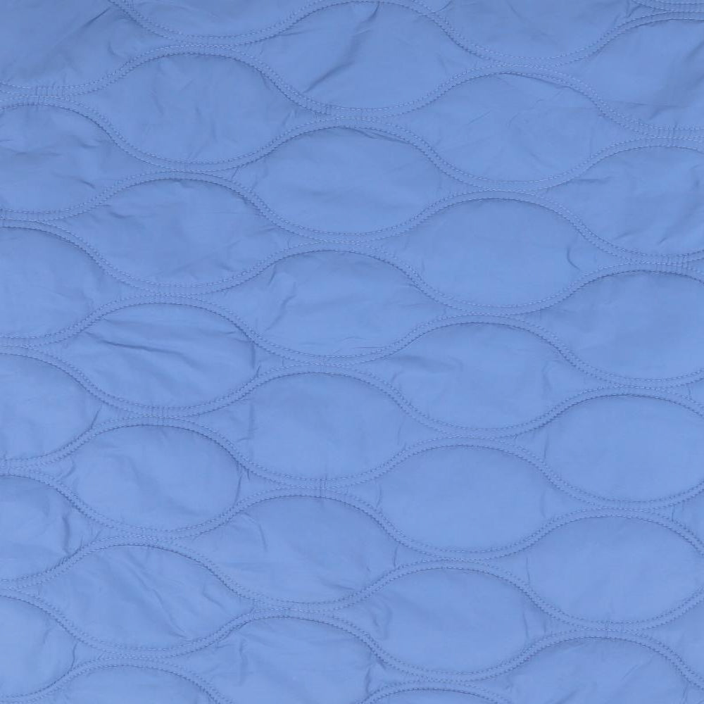 Per Una Womens Blue Quilted Jacket Size 20 Snap