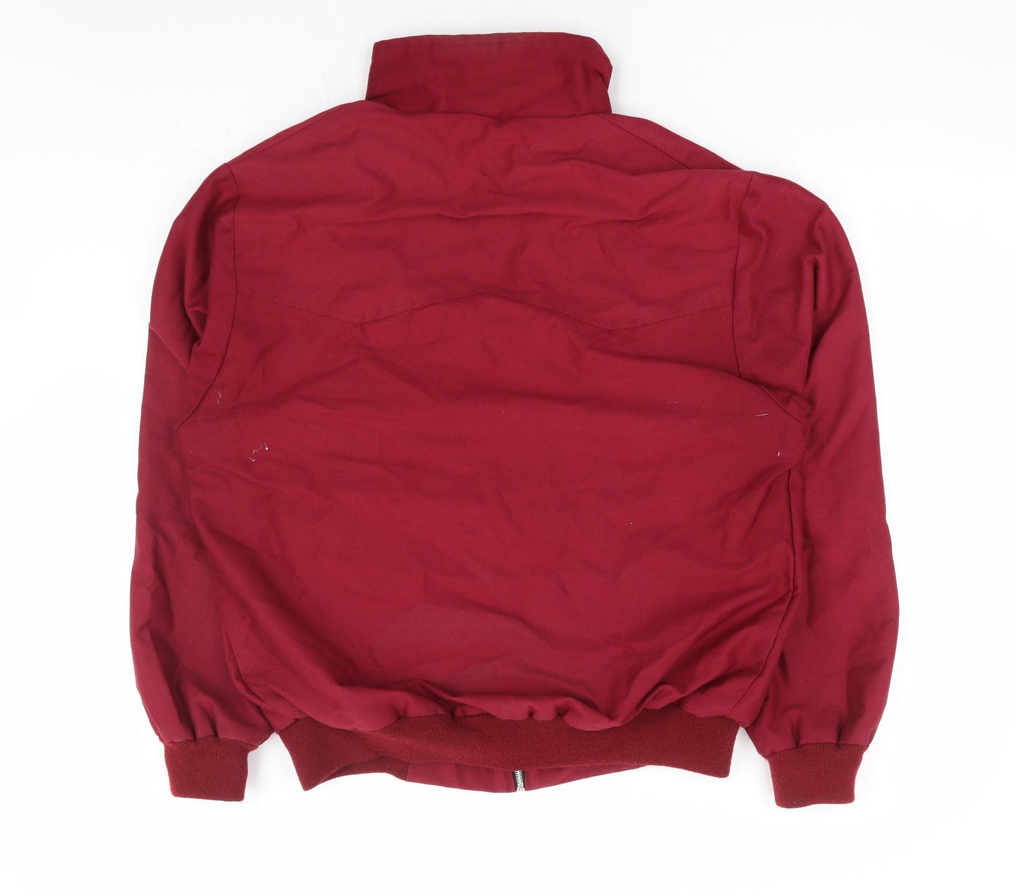 Preworn Mens Red Bomber Jacket Jacket Size S Zip