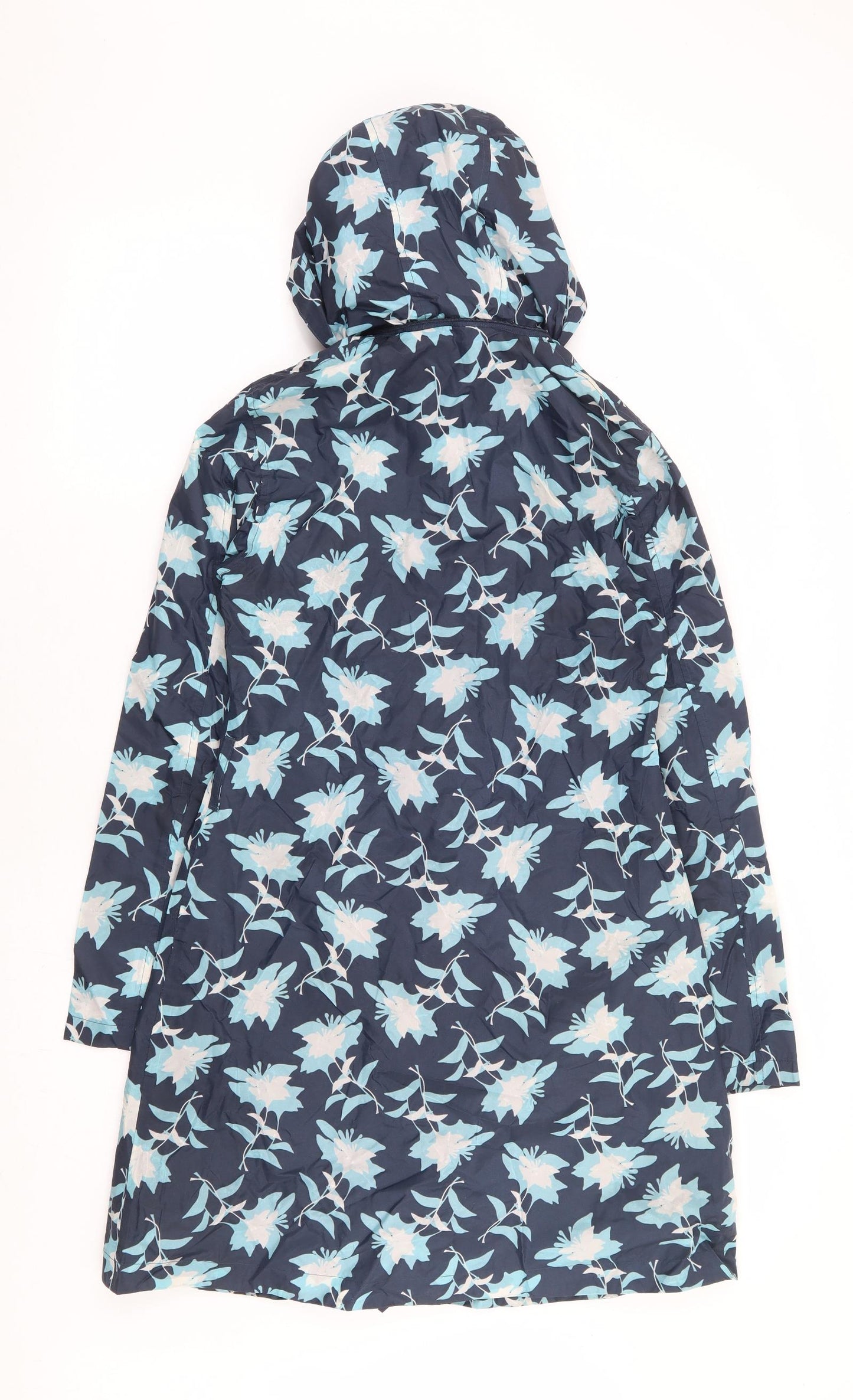 Peter Storm Womens Blue Floral Anorak Jacket Size 8 Button