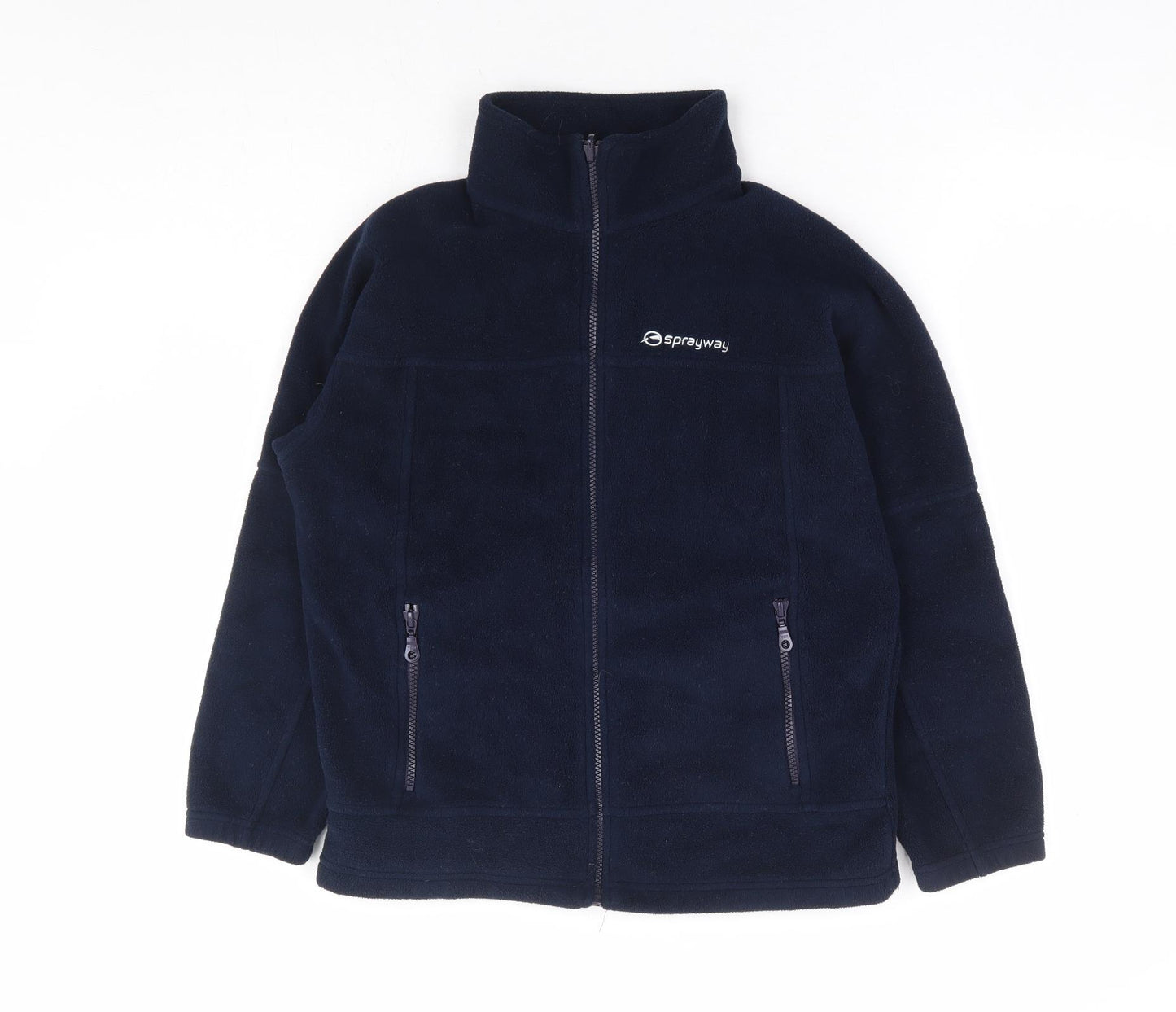 Sprayway Boys Blue Polyester Full Zip Sweatshirt Size 10-11 Years Zip