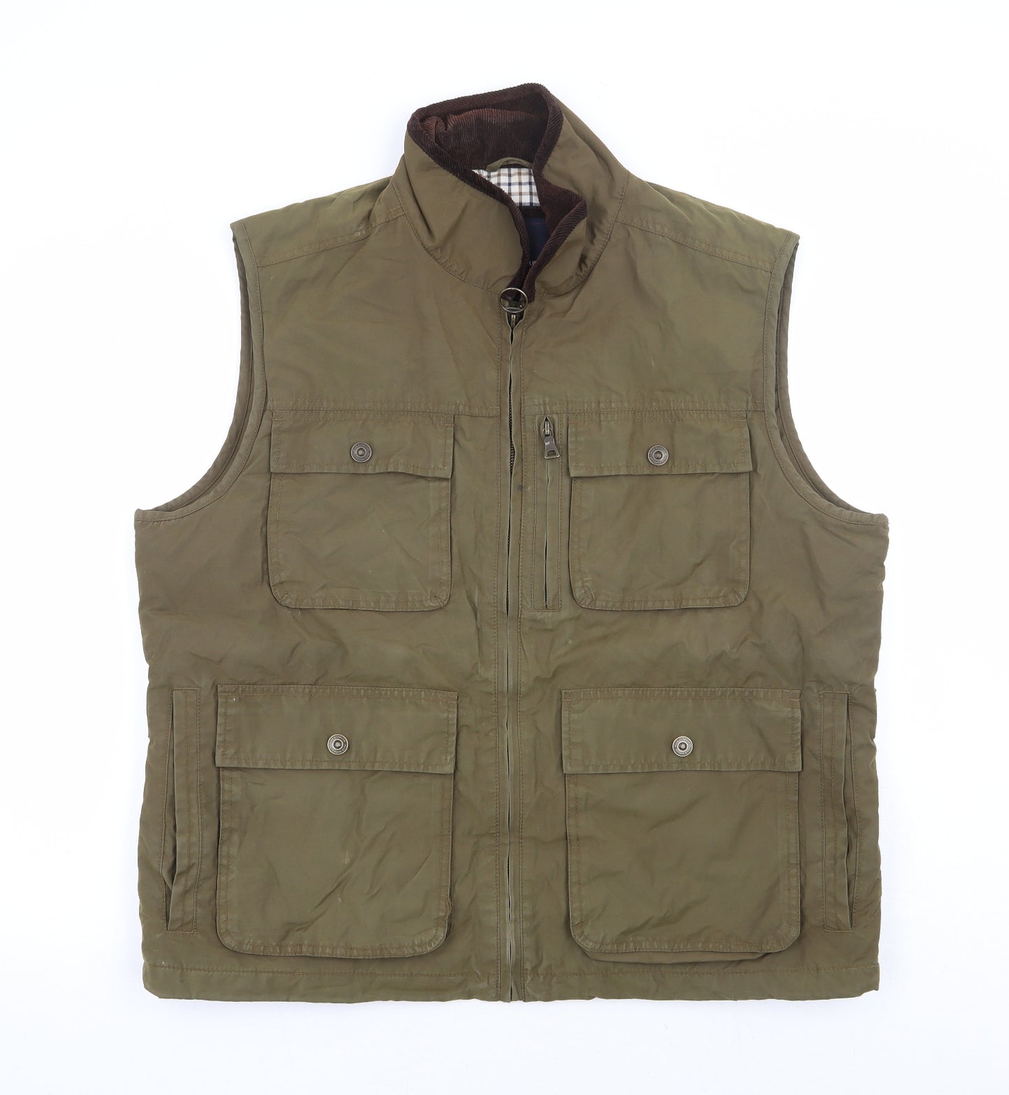Blue Harbour Mens Green Gilet Jacket Size L Zip