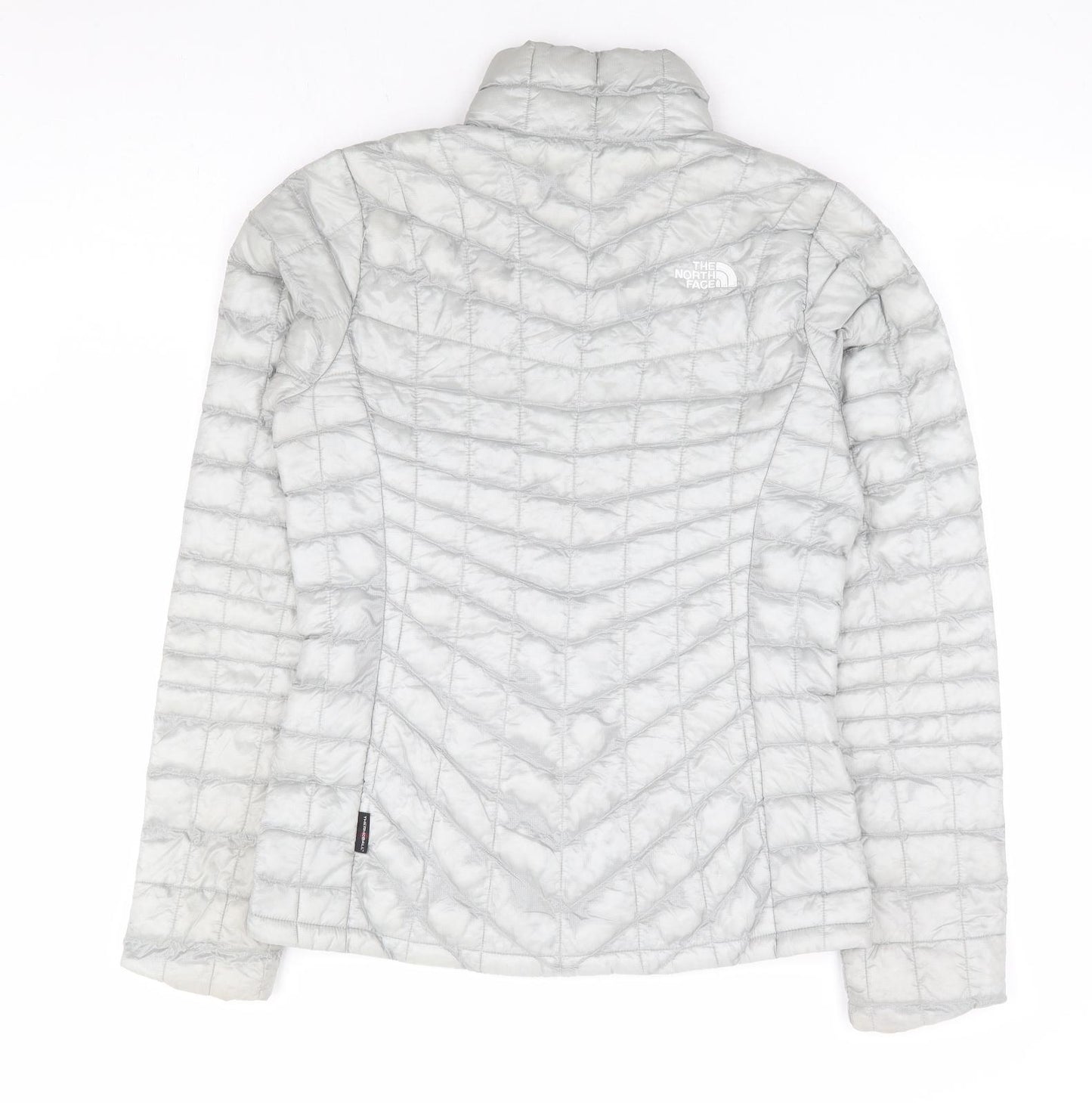 The North Face Womens Grey Puffer Jacket Jacket Size S Zip