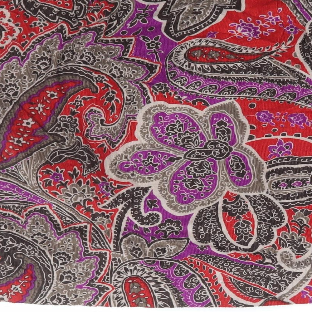Monsoon Womens Multicoloured Paisley Viscose Mini Skirt Size 10 Zip