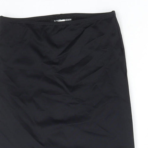 Nancy Ganz Womens Black Nylon Mini Skirt Size M - Lace Detail