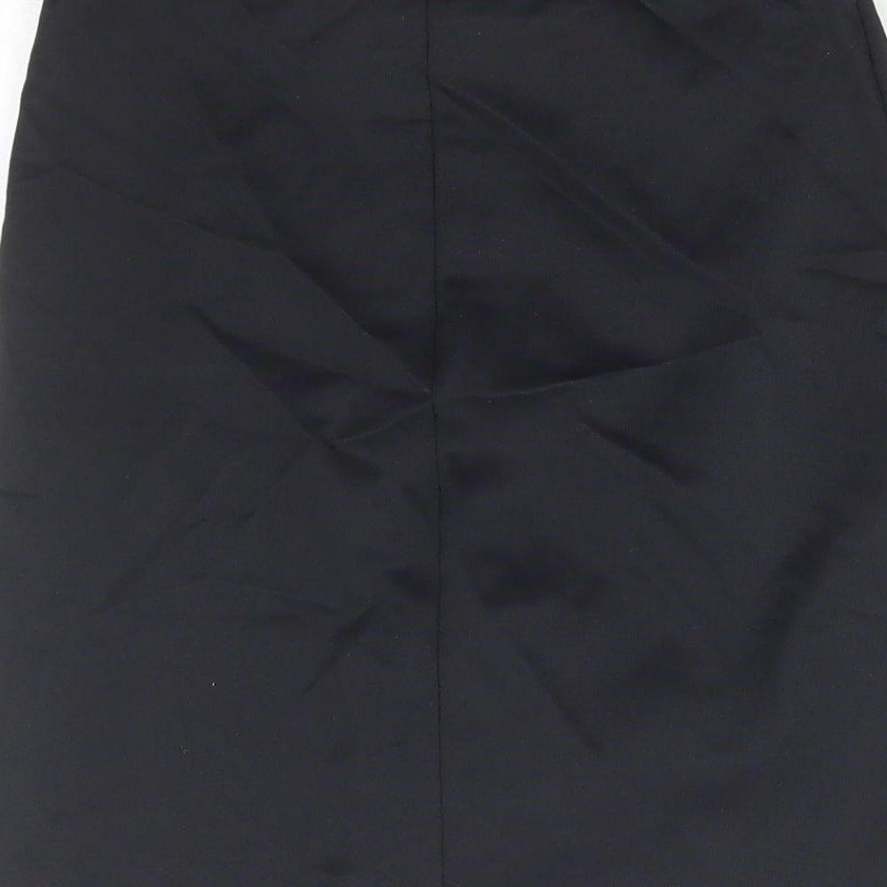 Nancy Ganz Womens Black Nylon Mini Skirt Size M - Lace Detail