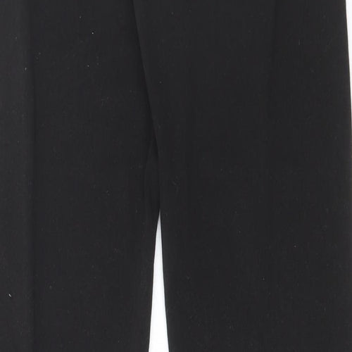 Bally Womens Black Polyester Trousers Size M L33 in Regular