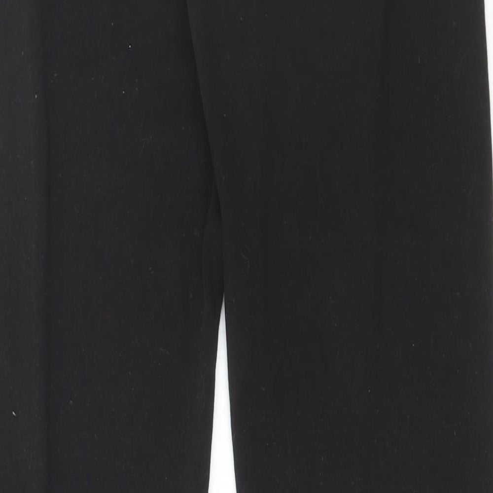 Bally Womens Black Polyester Trousers Size M L33 in Regular