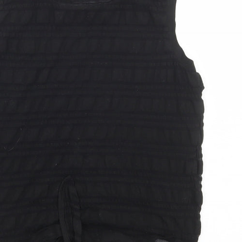 Limited Collection Womens Black Polyester Basic Tank Size 14 Round Neck