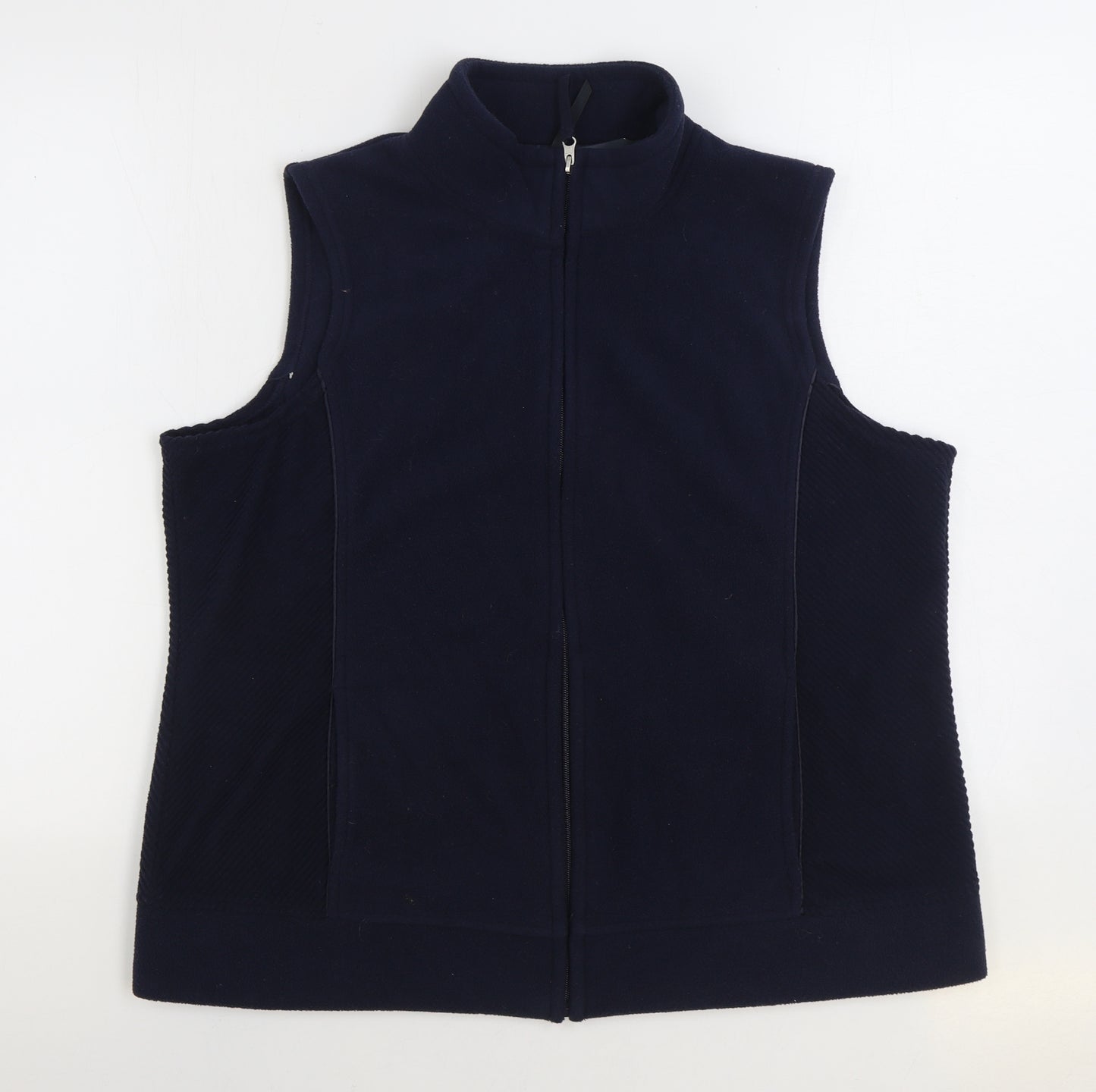 Bonmarché Womens Blue Gilet Jacket Size L Zip