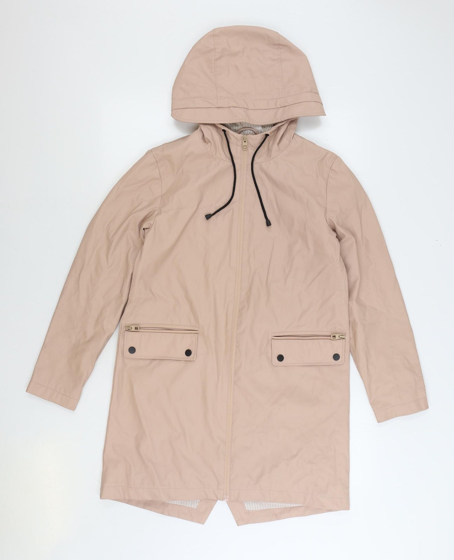 Zara Womens Pink Rain Coat Coat Size XS Zip – Preworn