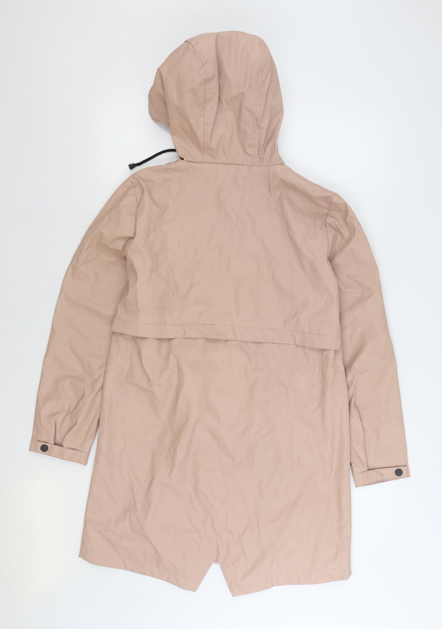 Zara Womens Pink Rain Coat Coat Size XS Zip