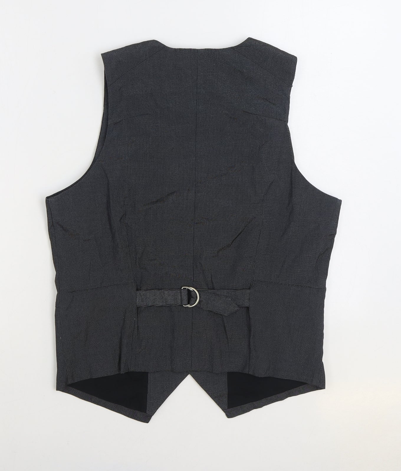 Indian Terrain Mens Grey Polyester Jacket Suit Waistcoat Size S