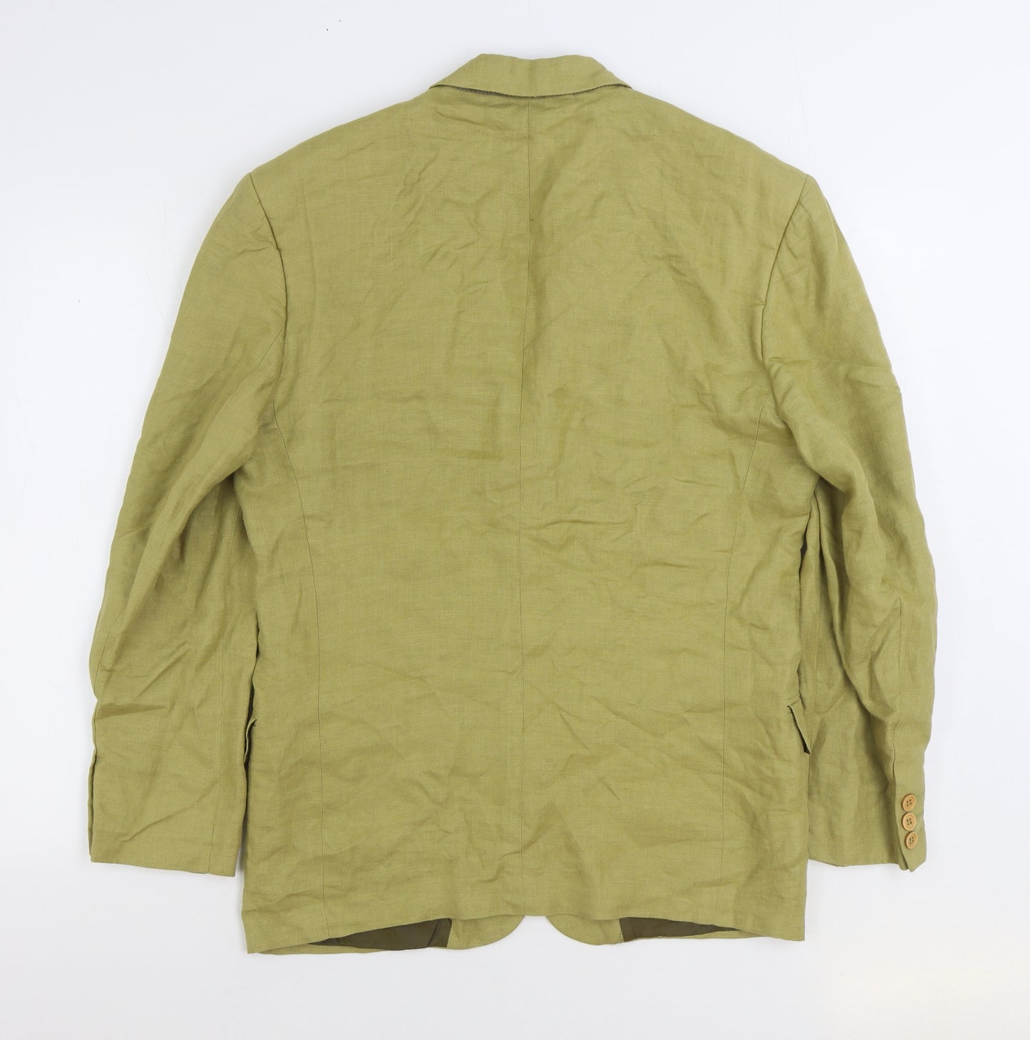 Reiss Mens Green Linen Jacket Suit Jacket Size 38