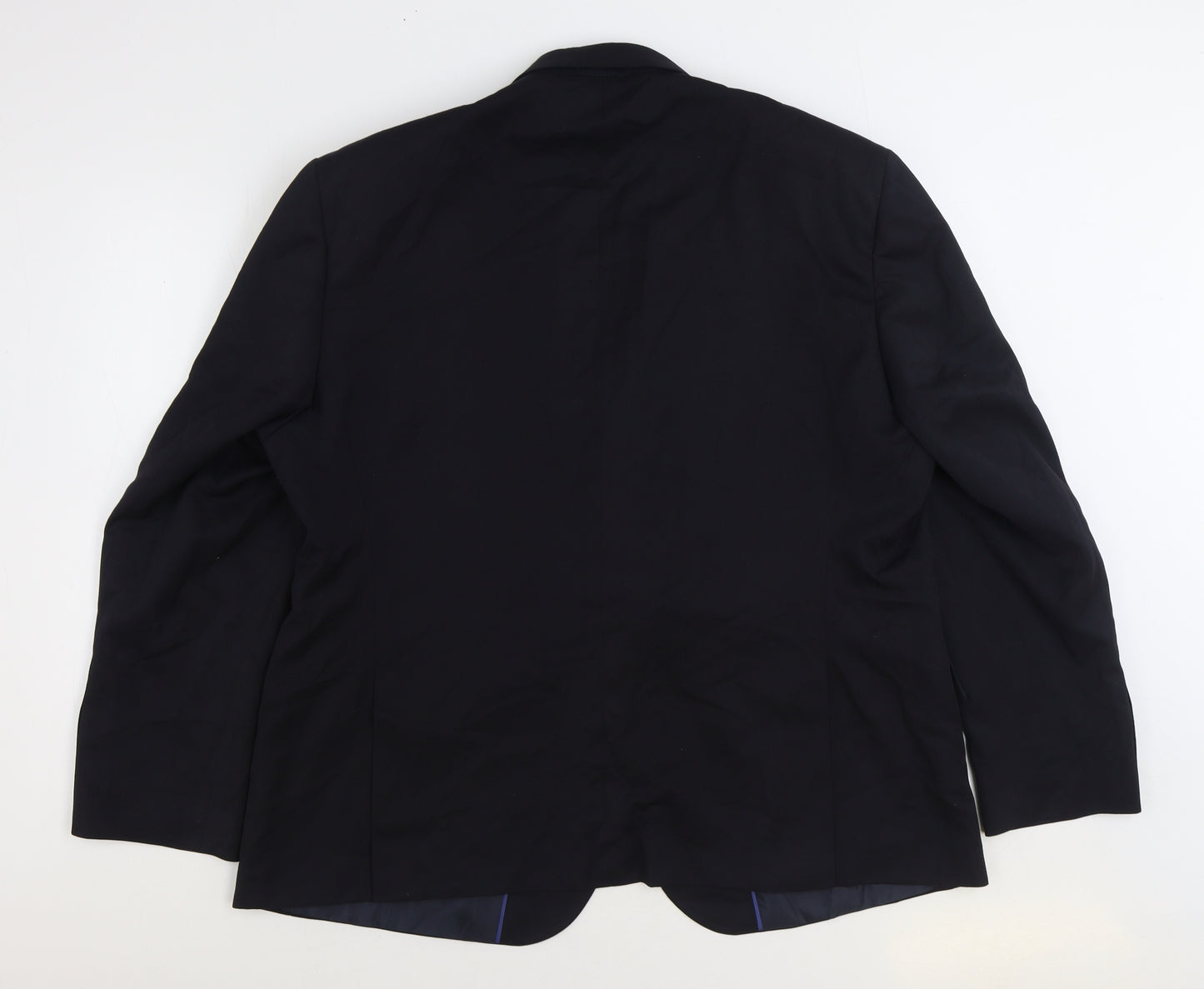 Marks and Spencer Mens Black Polyester Jacket Suit Jacket Size 48